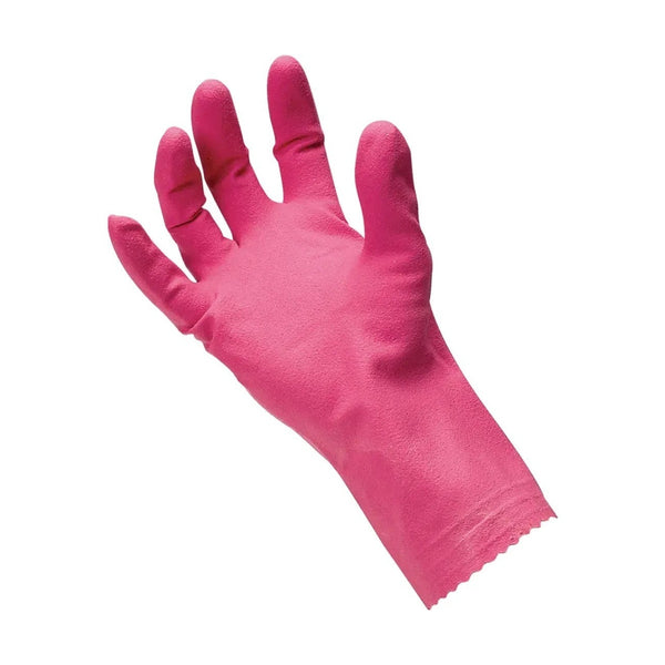 AlphaTec 87-352 Rubber Gloves Silver Lined Pink