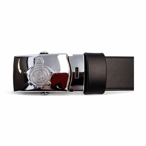 Leather Belt with Custom Rod Buckle