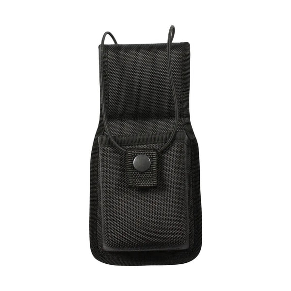 Black tactical phone pouch on a white background. Rothco. Colin Carr Agencies, authorised Rothco dealers New Zealand, Fiji, Tonga, Samoa, Cook Islands.