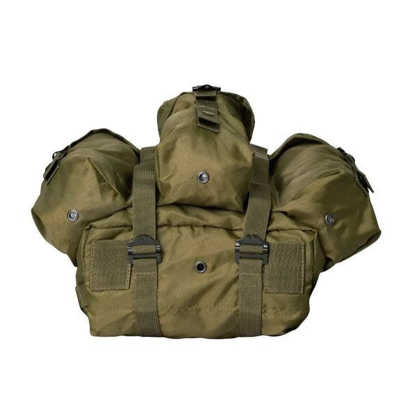 Olive green military backpack with straps on a white background.  Rothco. Colin Carr Agencies, authorised Rothco dealers New Zealand, Fiji, Tonga, Samoa, Vanuatu, Australia, Cook Islands. Police, Milititary, Defence.