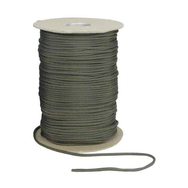 Spool of green rope on a white background.  Rothco. Colin Carr Agencies, authorised Rothco dealers New Zealand, Fiji, Tonga, Samoa, Cook Islands.