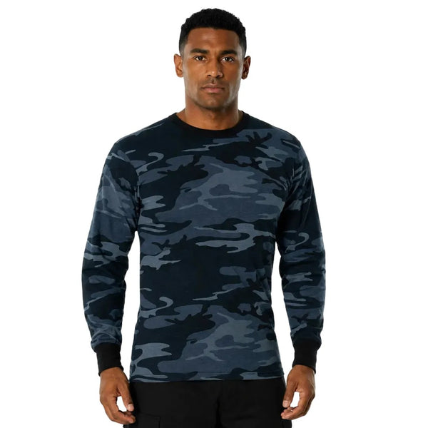 Long Sleeve Colour Camo T Shirt by Rothco