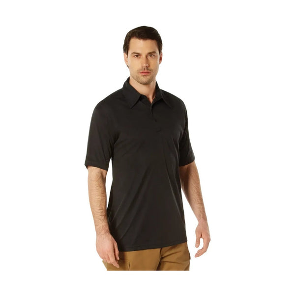 Man wearing a black polo shirt on a white background. Moisture Wicking. South Pacific.
Rothco. Colin Carr Agencies. Military, Police, Parade gloves.