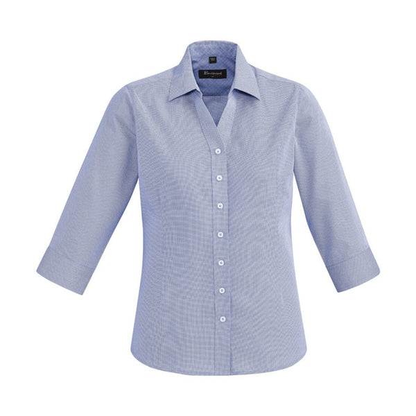 Womens 3/4 sleeve shirt with ollar and front buttons 