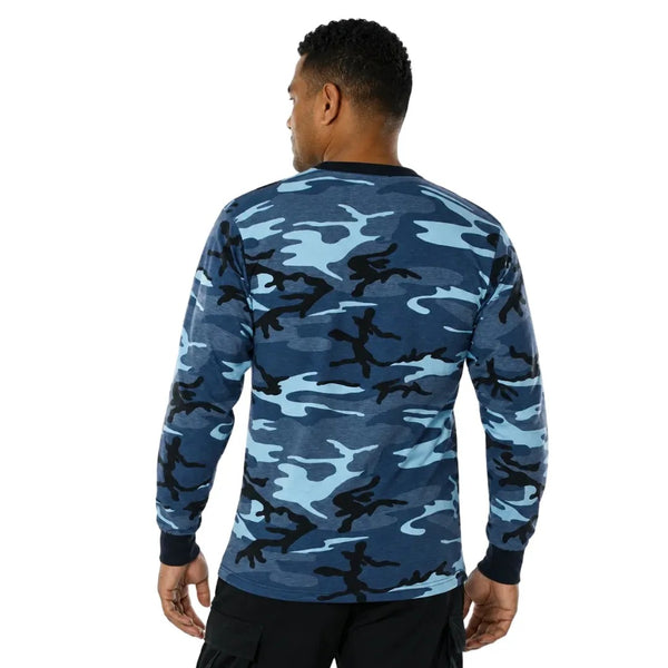 Long Sleeve Colour Camo T Shirt by Rothco