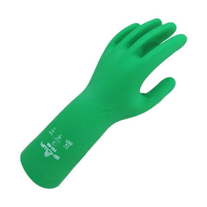 Green Nitri-solve Flock Lined 731 BioHigh glove