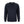 Navy sweater with shoulder pads and epaulletes on a white background