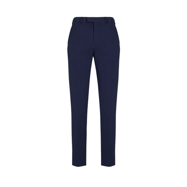 Mens slim fit pants in siena suiting with a tapered leg and two pockets, 8 belt loops 