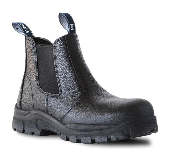 Bata Black Leather Cobra Safety Boot - 1