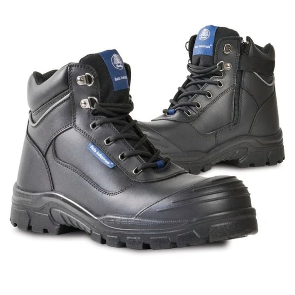 Comet Zip Sided Lace Up Safety Boot by Bata