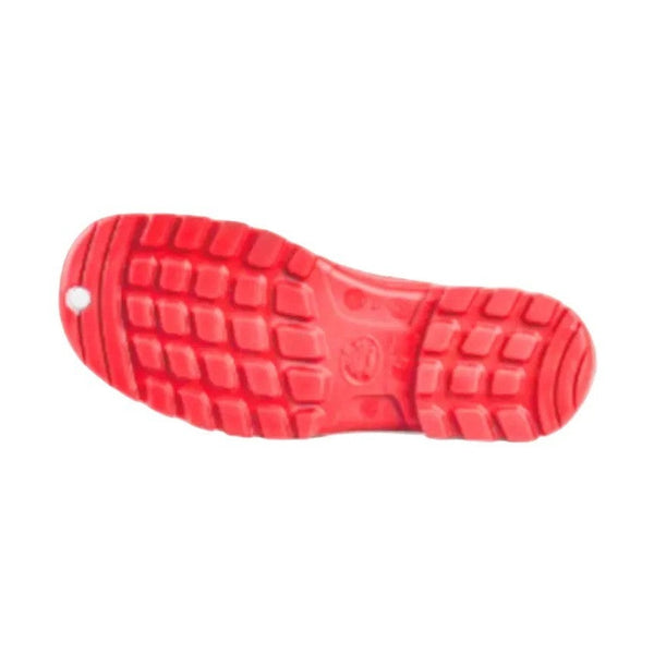 Bata Safemate Steel Toe Safety Gumboot White/Red