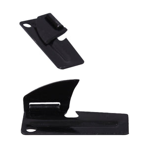 Two black plastic clips on a white background.  Rothco. Colin Carr Agencies, authorised Rothco dealers New Zealand, Fiji, Tonga, Samoa, Cook Islands.