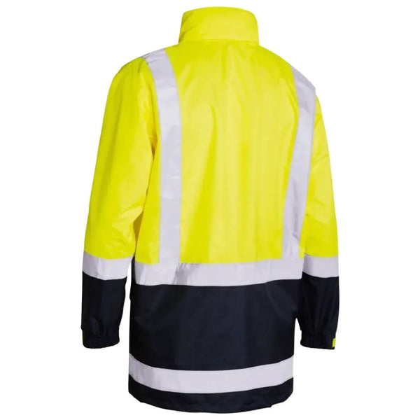 Taped Two Tone Hi Vis Rain Shell Jacket