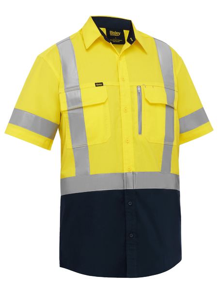 X Taped Hi Vis Stretch Cotton Shirt