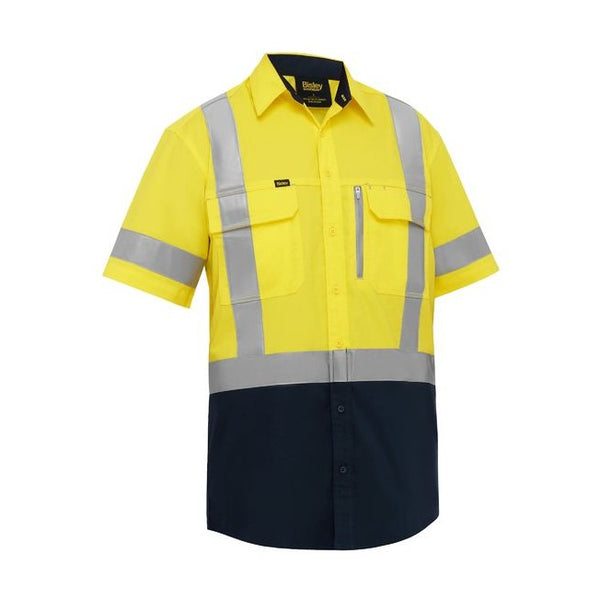 X Taped Hi Vis Stretch Cotton Shirt
