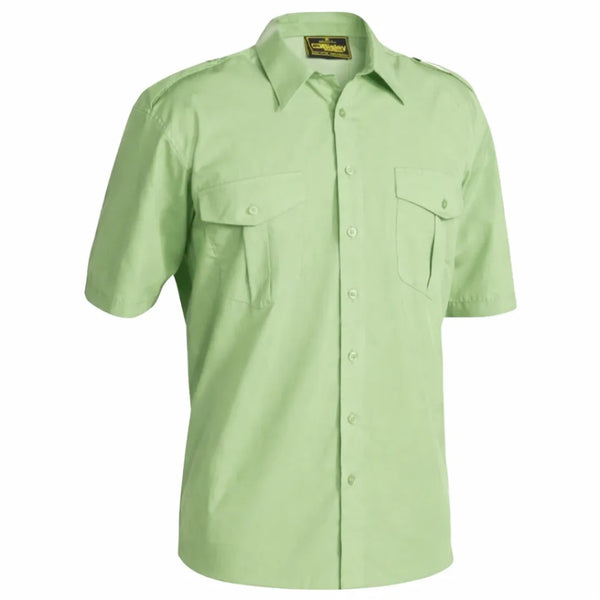 Men's Epaulette Short Sleeve Shirt - Military