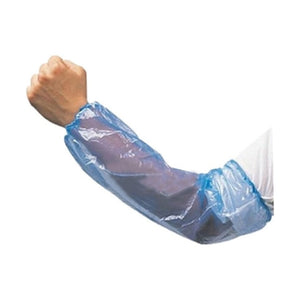 Single use plastic oversleeve. 22 cm x 46 cm, blue or white colour options