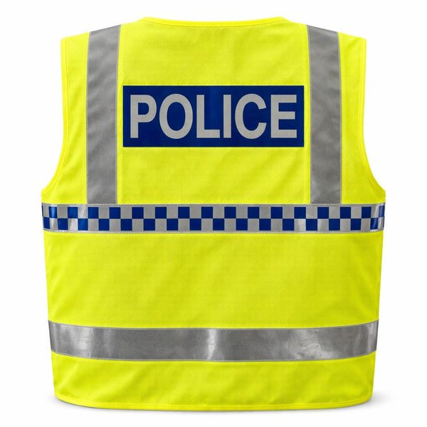 Hi-Vis Front Zip Police Vest