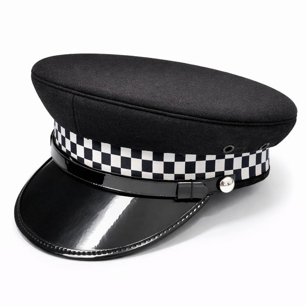Peaked Cap with Glossy Finish