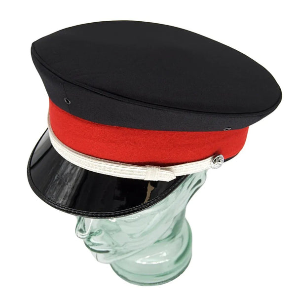 Black Uniform Hat with Shiny Peak
