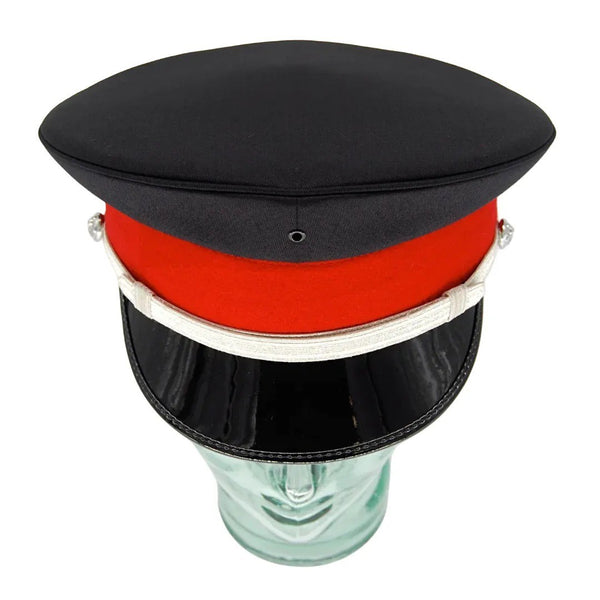 Black Uniform Hat with Shiny Peak