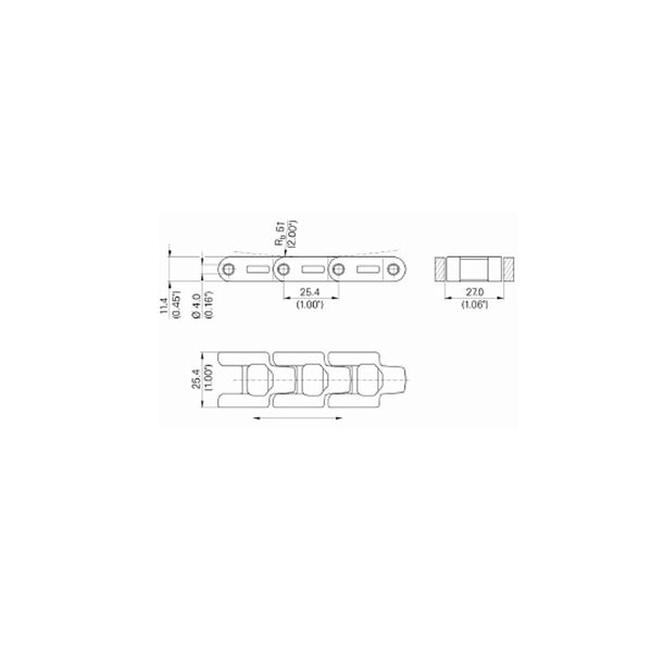 HabaCHAIN Case Chain 1100 for conveyor belt