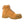 A tan work boot with a side zipper, lace-up front, and a protective toe cap, shown against a plain white background.