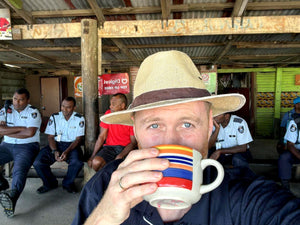 Matt from Colin Carr Agencies New Zealand working with the police force in the South Pacific supplying them with custom uniform, accessories
