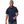 Man wearing a navy Fashion Biz P300MS Sprint Polo front view with breathable performance fabric and modern fit.