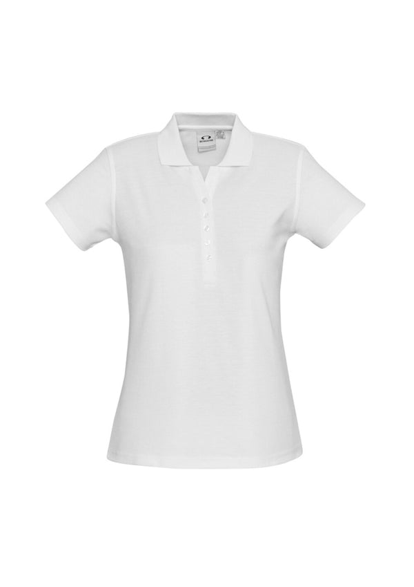 White polo shirt on a white background