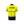 Rear of a yellow taped polo on a mannequin, branded ATS Tonga with a white background