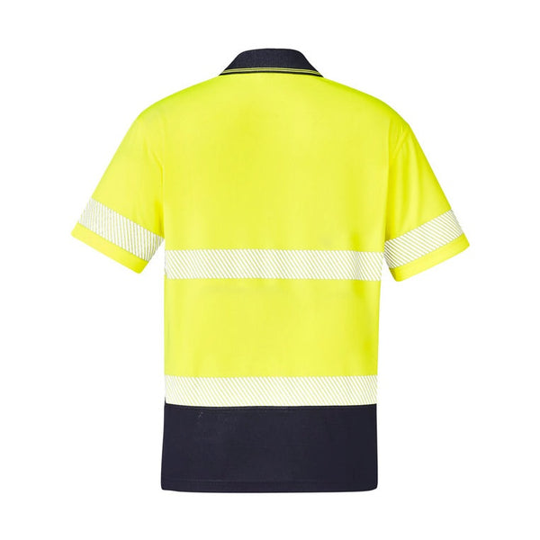 Unisex Hi Vis Segmented Tape Short Sleeve Polo