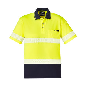 Unisex Hi Vis Segmented Tape Short Sleeve Polo. Syzmik Workwear