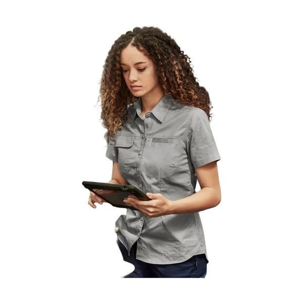 Chemise légère à manches courtes pour femmes, style artisan